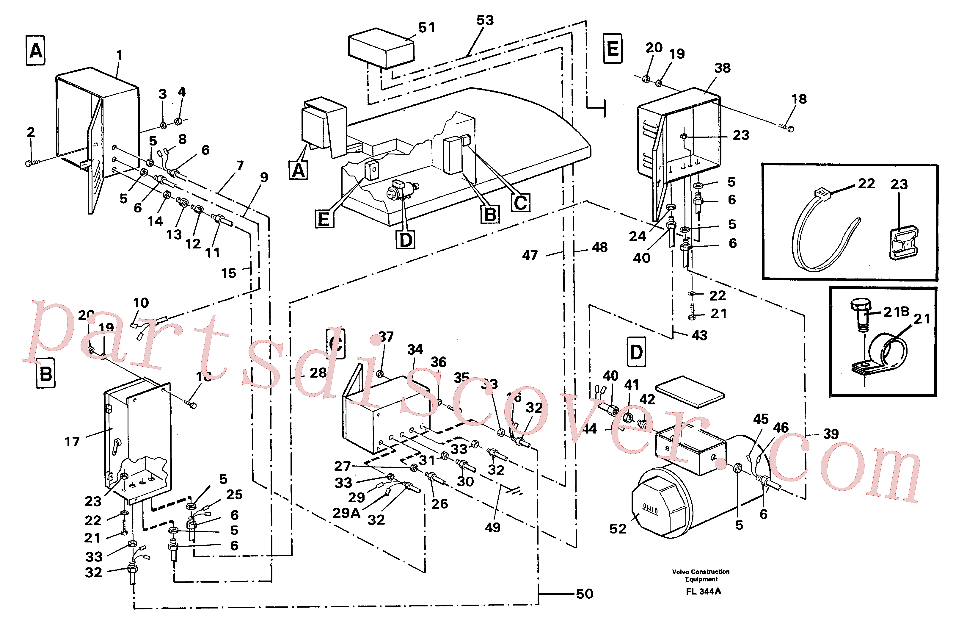 VOE14261858 for Volvo Magnet equipment Ohio, Eletric installation 25 kw alternator(FL344A assembly)