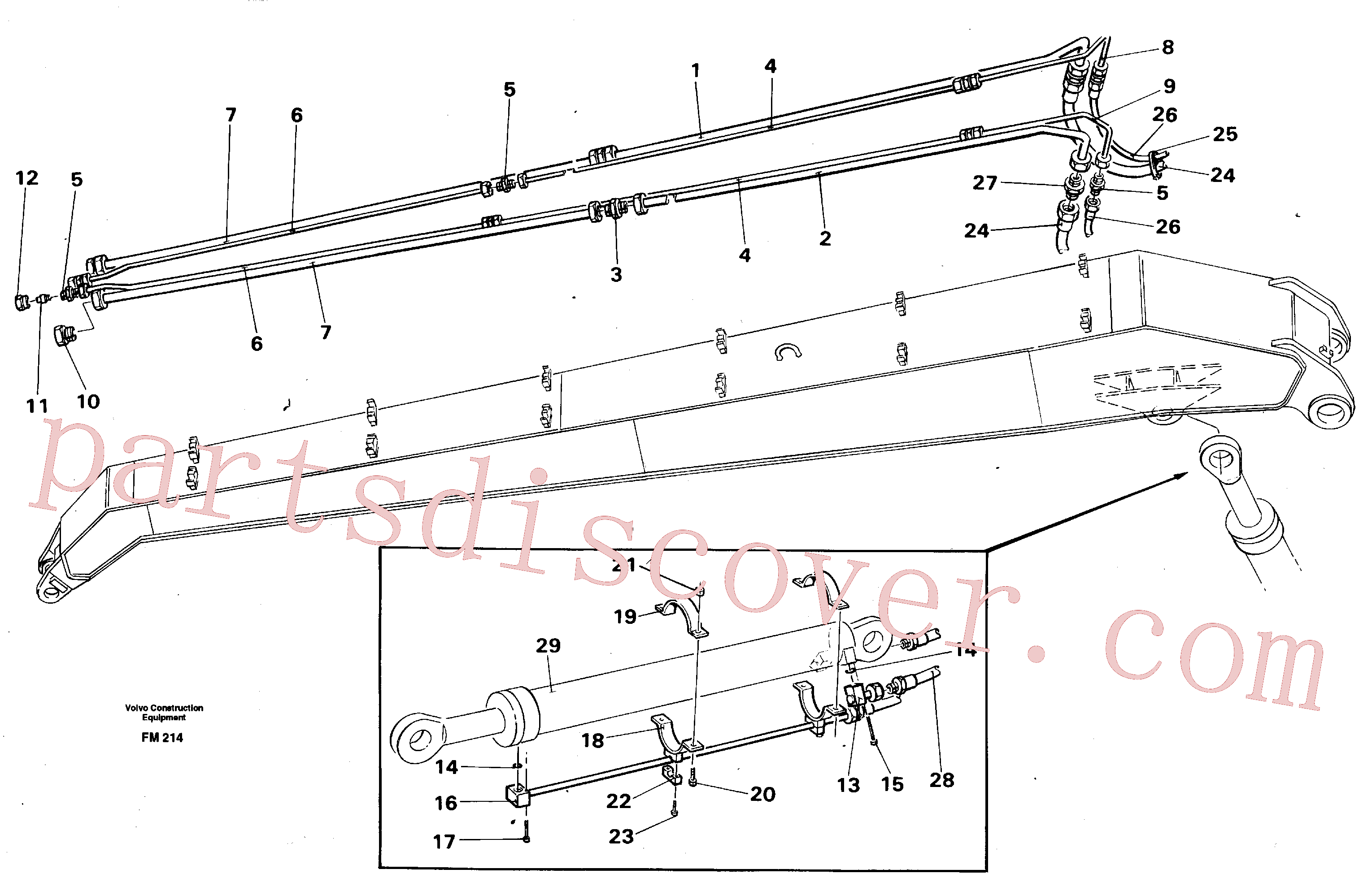 VOE14246889 Tube Assembly for Volvo Excavator spare
