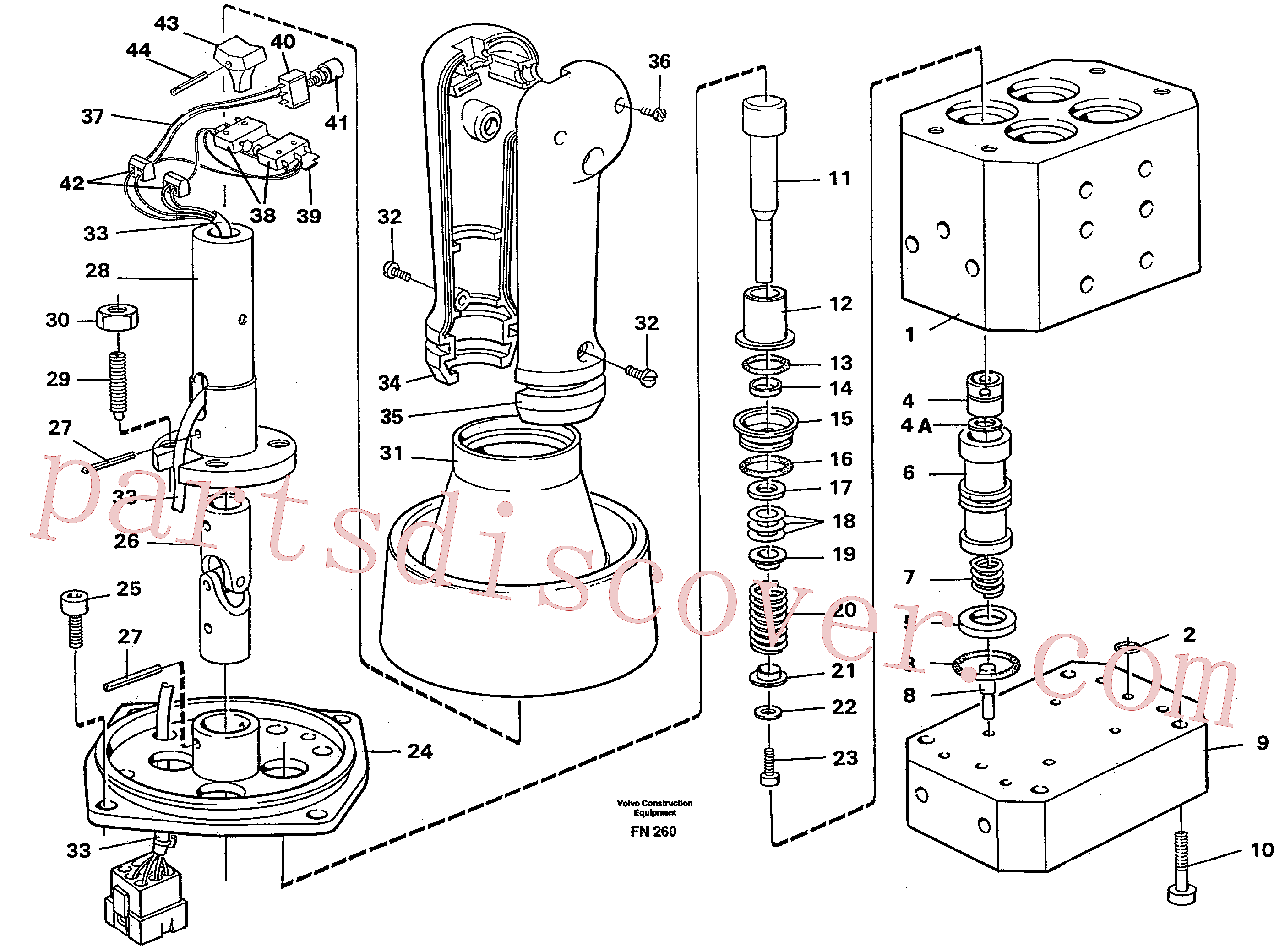 VOE14013976 for Volvo Control pressure valve(FN260 assembly)