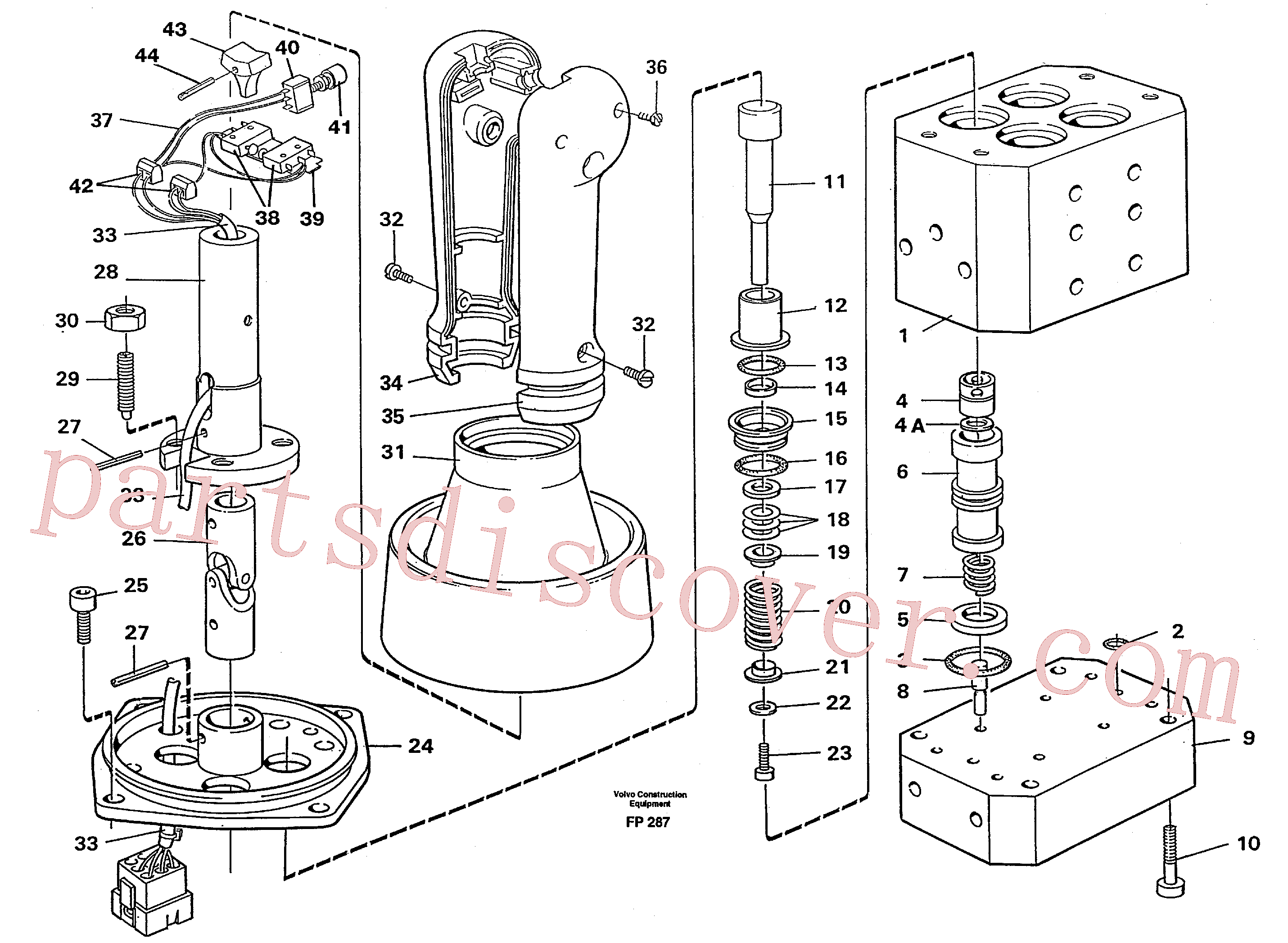VOE14013976 for Volvo Control pressure valve(FP287 assembly)