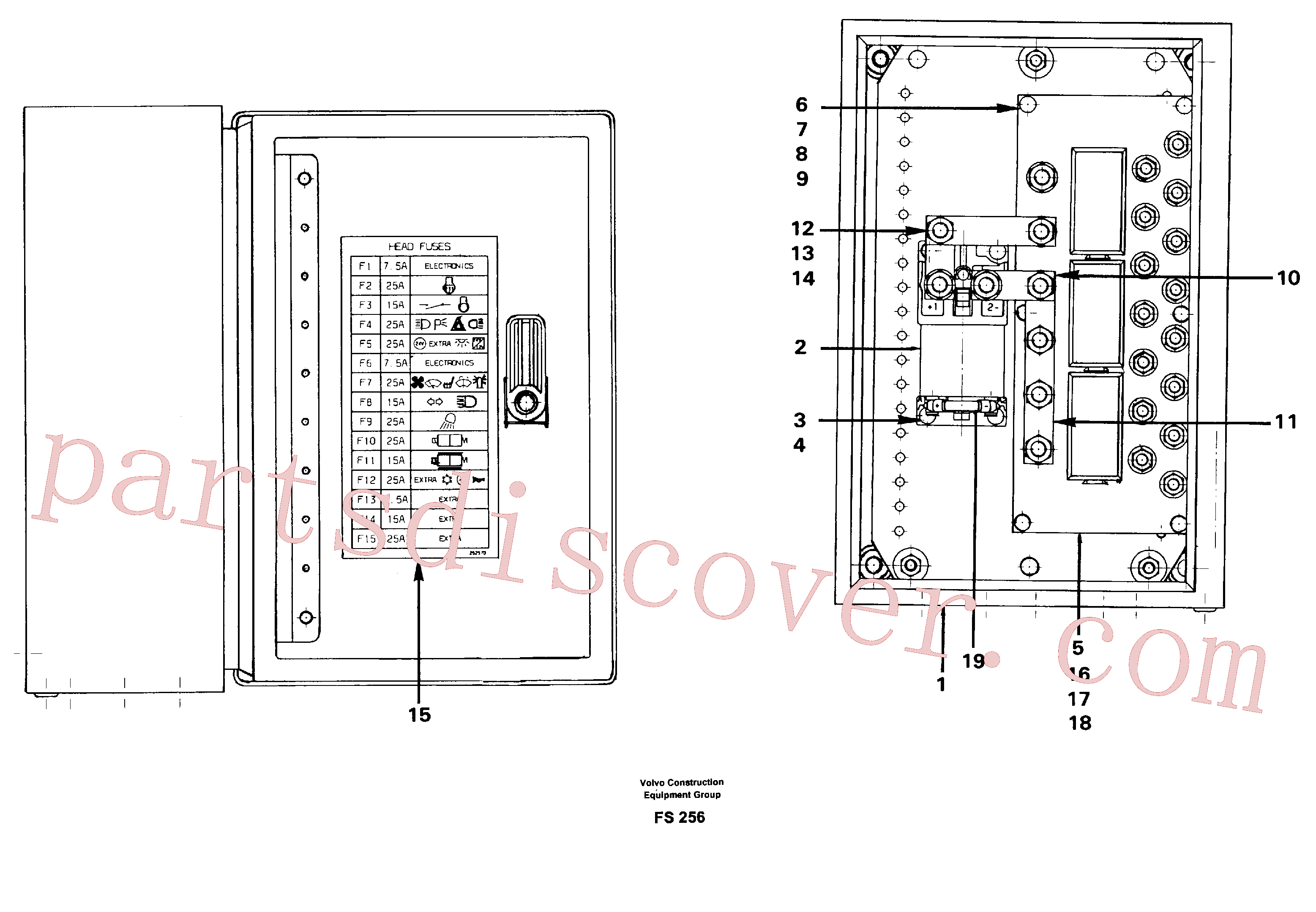 VOE14016533 for Volvo Electrical distribution box(FS256 assembly)