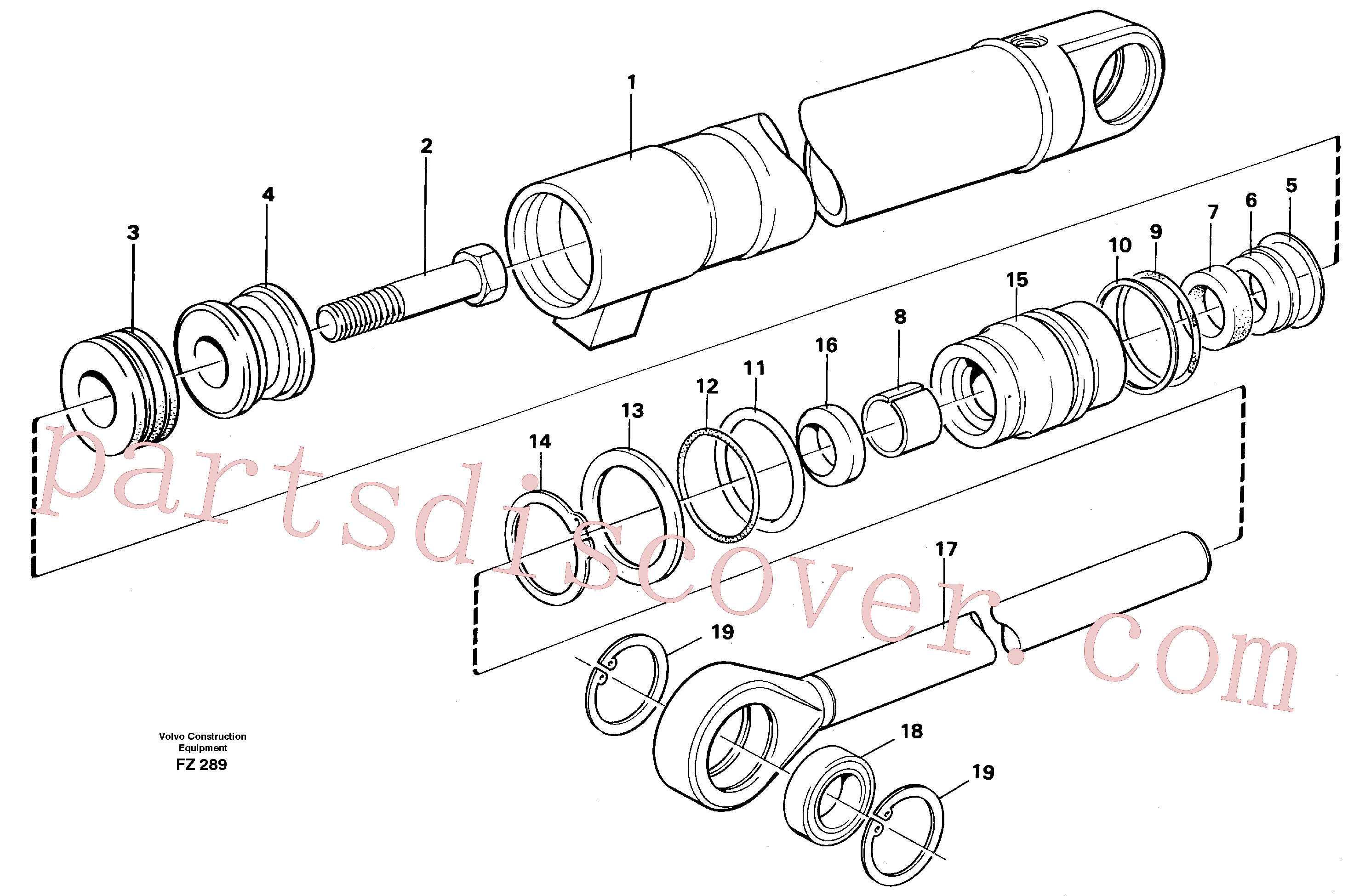 China Made VOE14251915 Piston parts for Volvo Excavator
