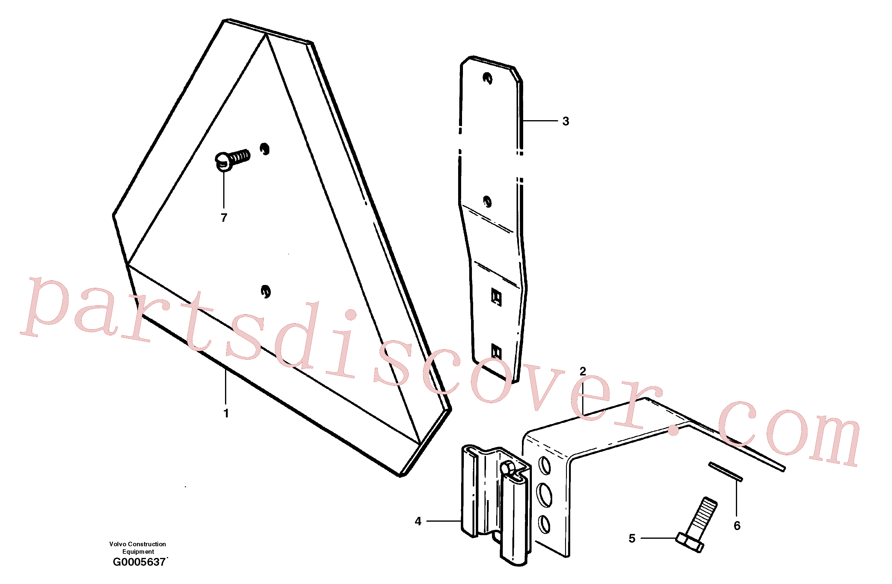 CH78460 for Volvo Slow moving vehicle sign.(G0005637 assembly)