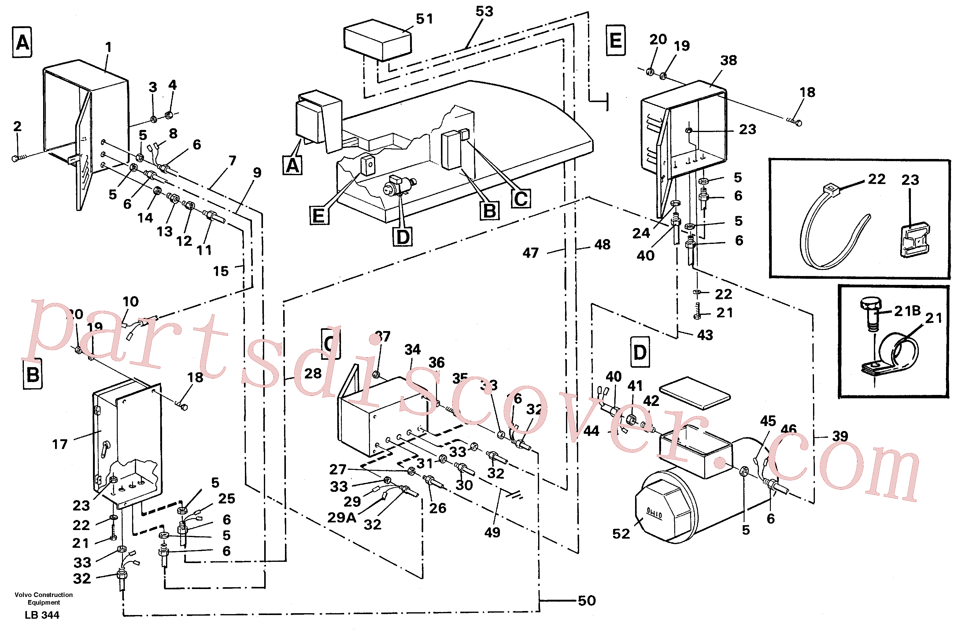 VOE14261858 for Volvo Magnet equipment Ohio, eletric installation 25 kw alternator.(LB344 assembly)