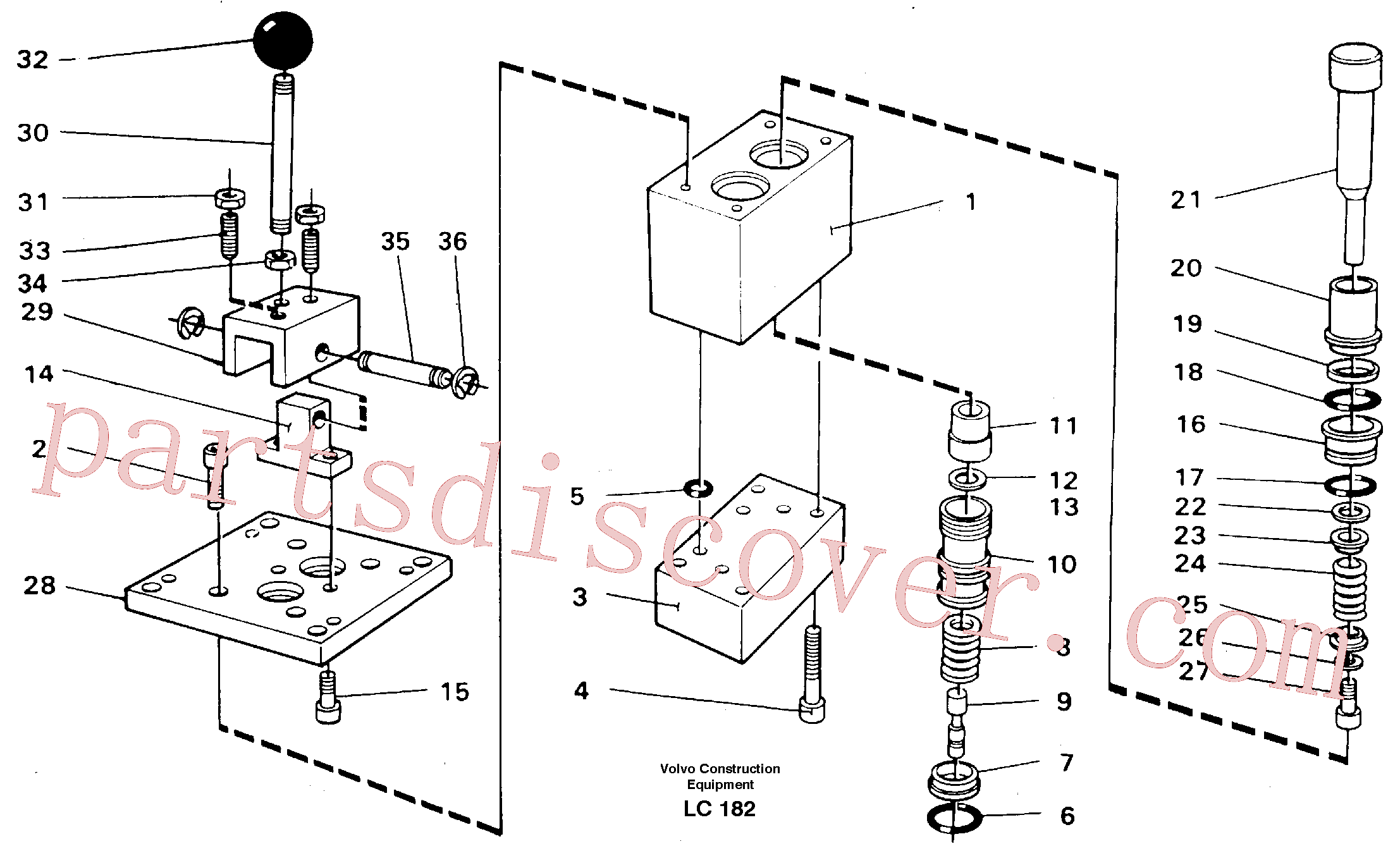 VOE14242287 for Volvo Control pressure valve(LC182 assembly)