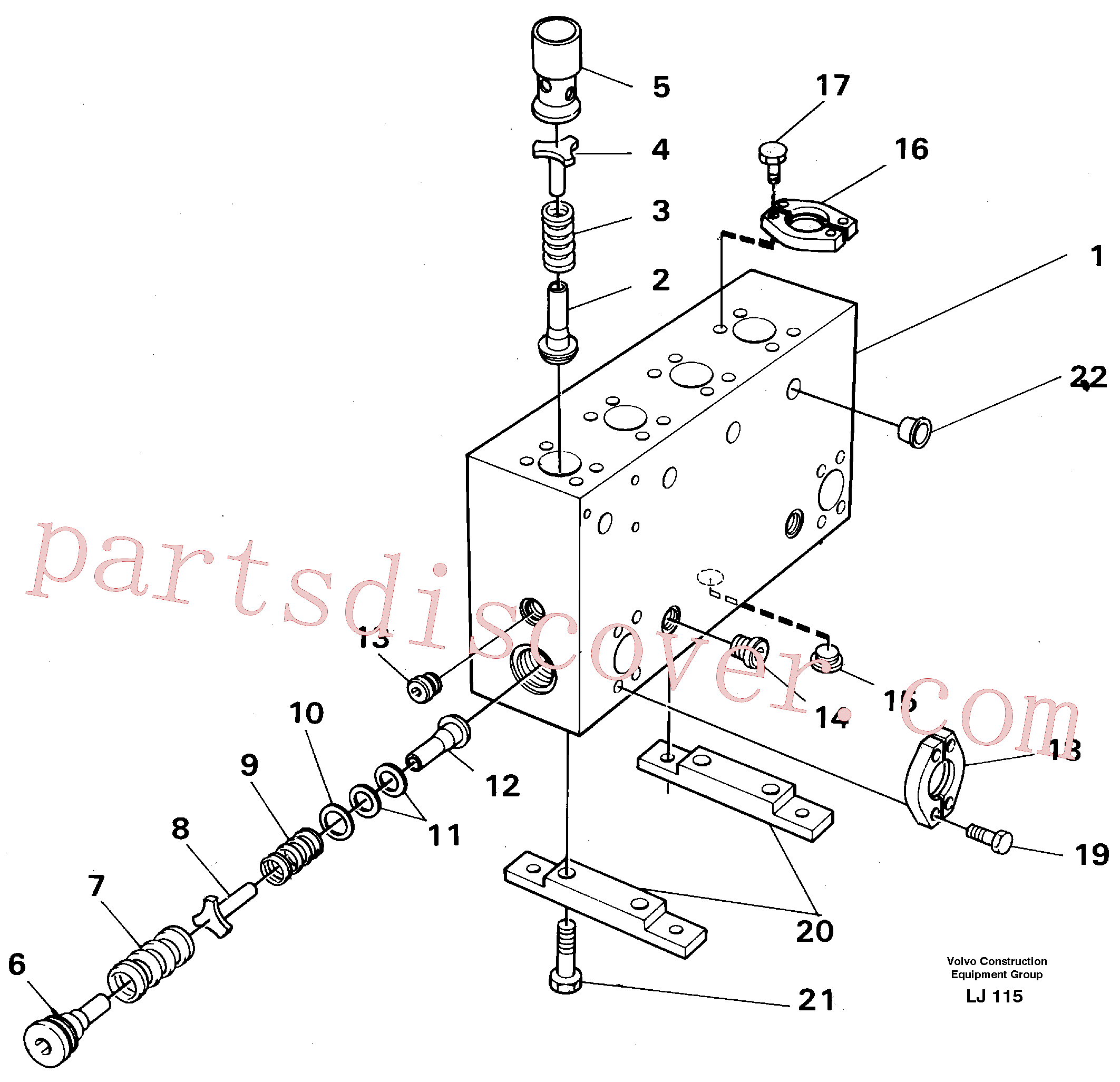 VOE14268263 for Volvo Connection board(LJ115 assembly)