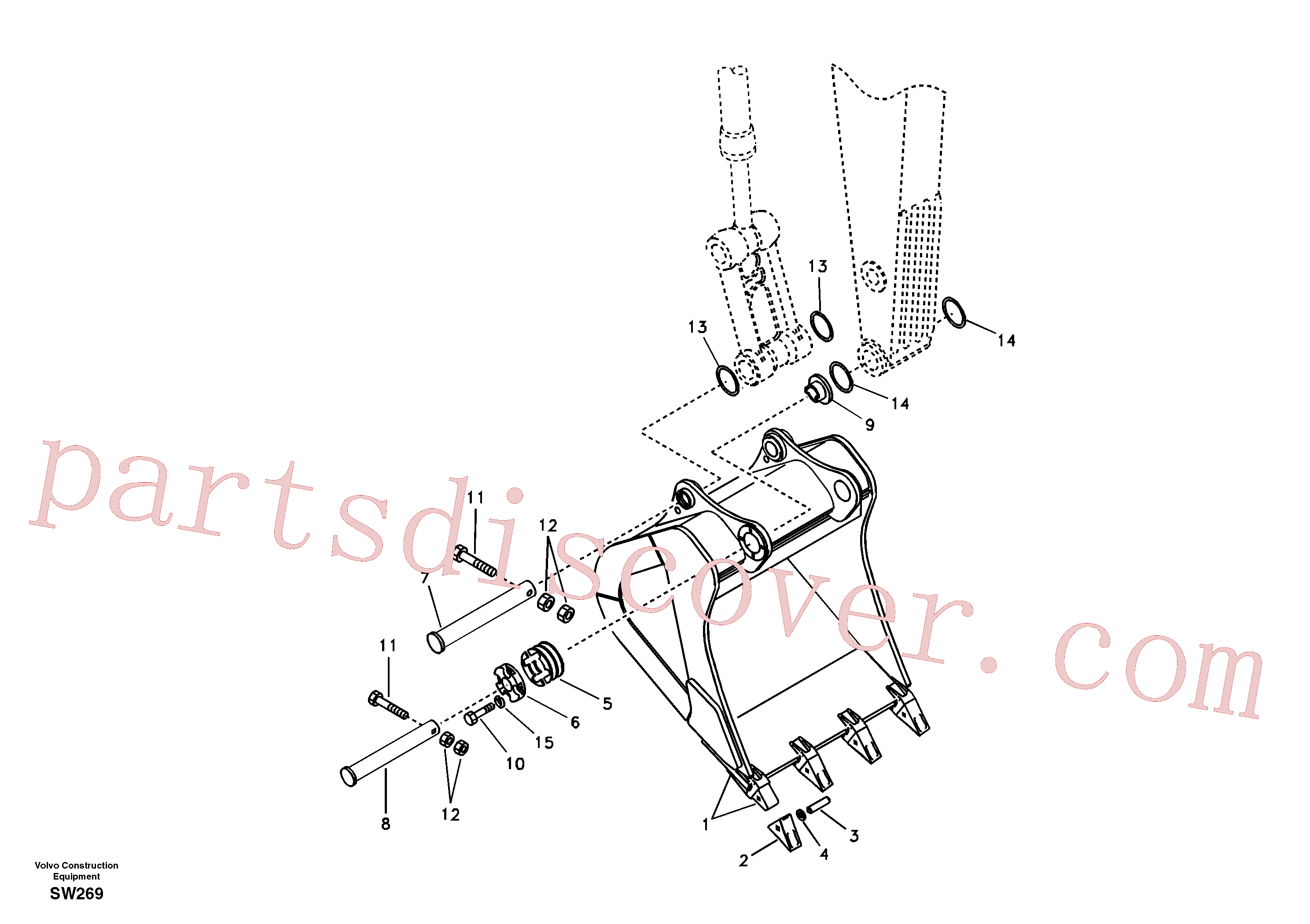 VOE14536800 for Volvo Bucket(SW269 assembly)