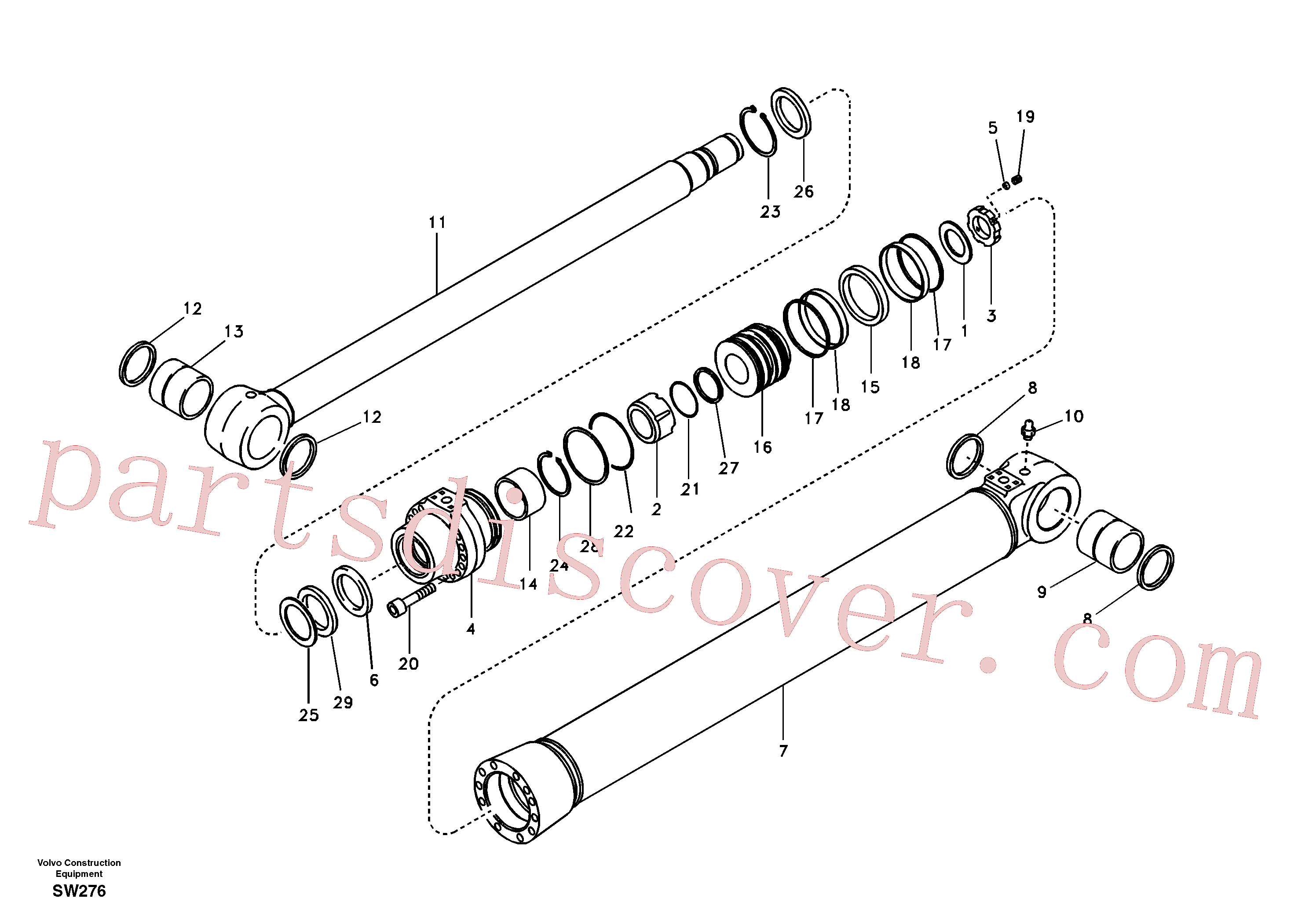 Volvo excavator part VOE14508897 Tube for sale
